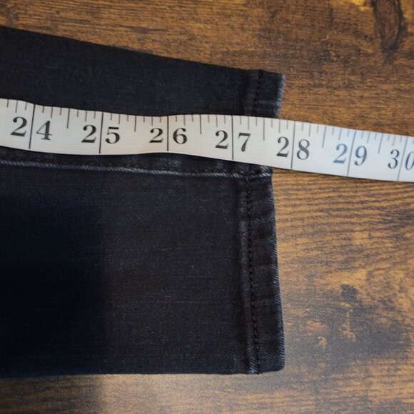 American Eagle Jeans 4 R Dream Curvy Super Hi Rise Jegging Stretch Black - Picture 10 of 11